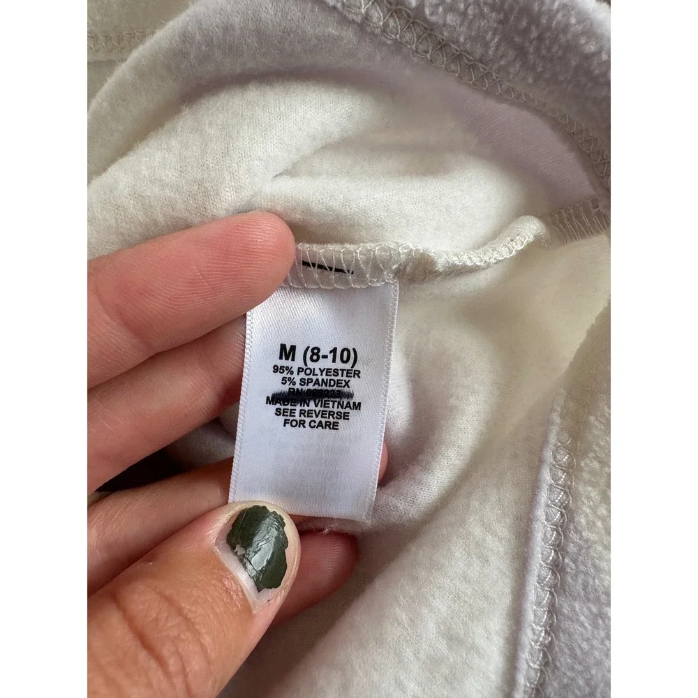 Magellan Outdoors‎ Youth Medium 8/10 White Purple Plaid Fleece Shirt Jacket NWOT